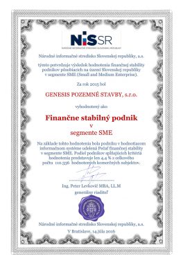 certifikát nissr 2