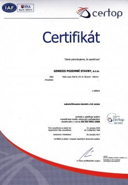 certifikát certop 33