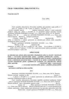 Opravnenie na odsranovanie azbestu-page1