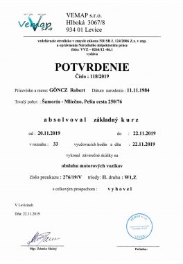 1 Potvrdenie obsluha mot voz Robi