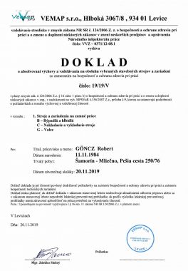 4 potvrdenie obsluha stav strojov Robi