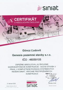 Siniat 2020 Lajos